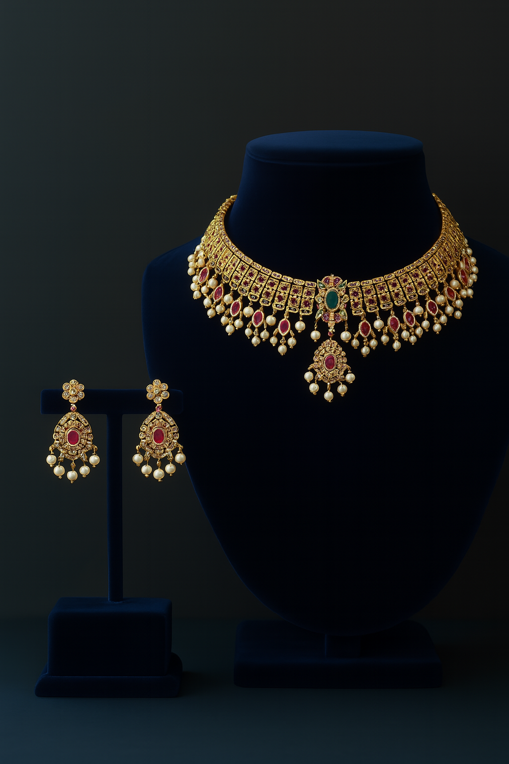 Emerald Grace Choker Set