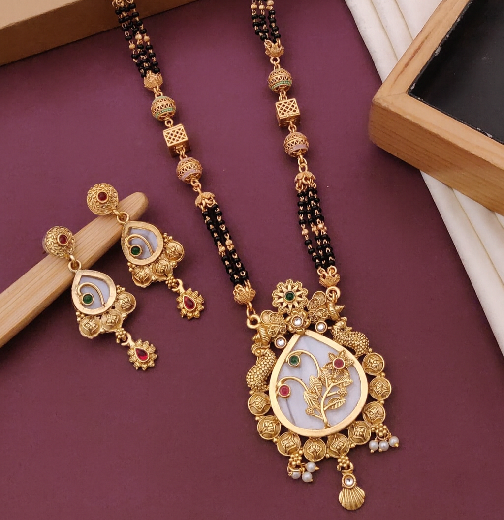 Varnika Floral Mangalsutra Set